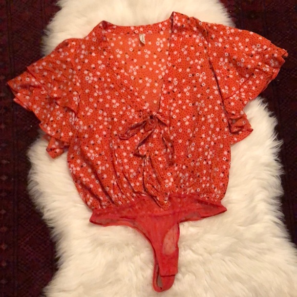 Free People Tops - Free People Intimately floral bodysuit size small